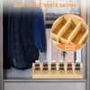Bamboo 6 Grids Belt Organizer Tie Storage Box Watch Storage Display Box
Wardrobe Accessories Supplly Storage Box for Men Women 5