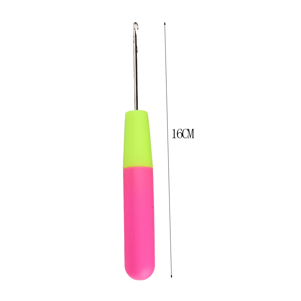 Crochet Hooks 2PCS Latch Crochet Hook Needle Plastic Knitt For Making Jumbo Braiding Dreadlock Hair Tools Weaving Dreadlock Extension