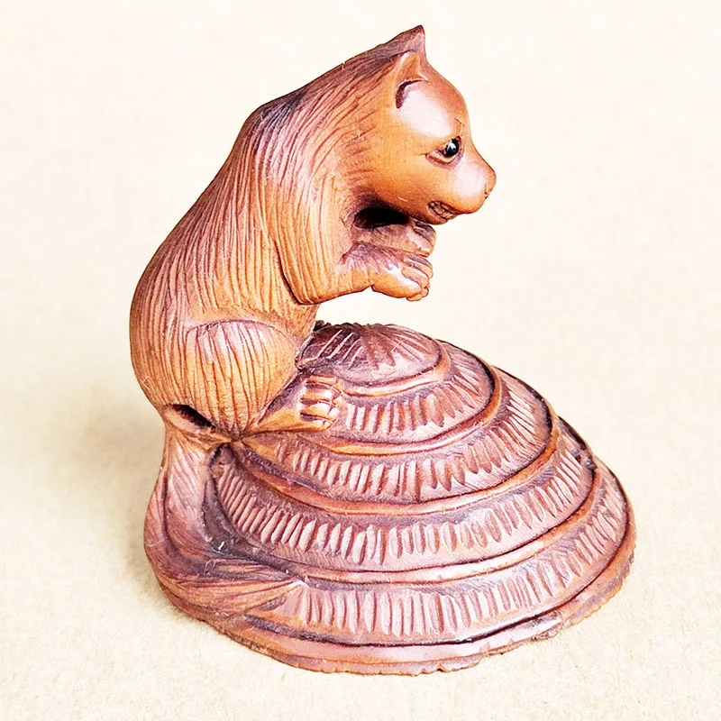 GX869 - 20 年物 2 インチ手彫りツゲの根付 - AliExpress