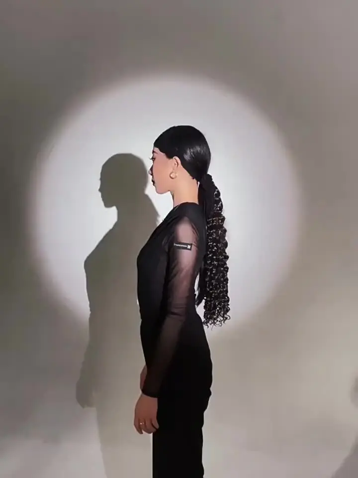 斜め肩 Sesy メッシュラテンダンストップス女性大人のパフォーマンス服