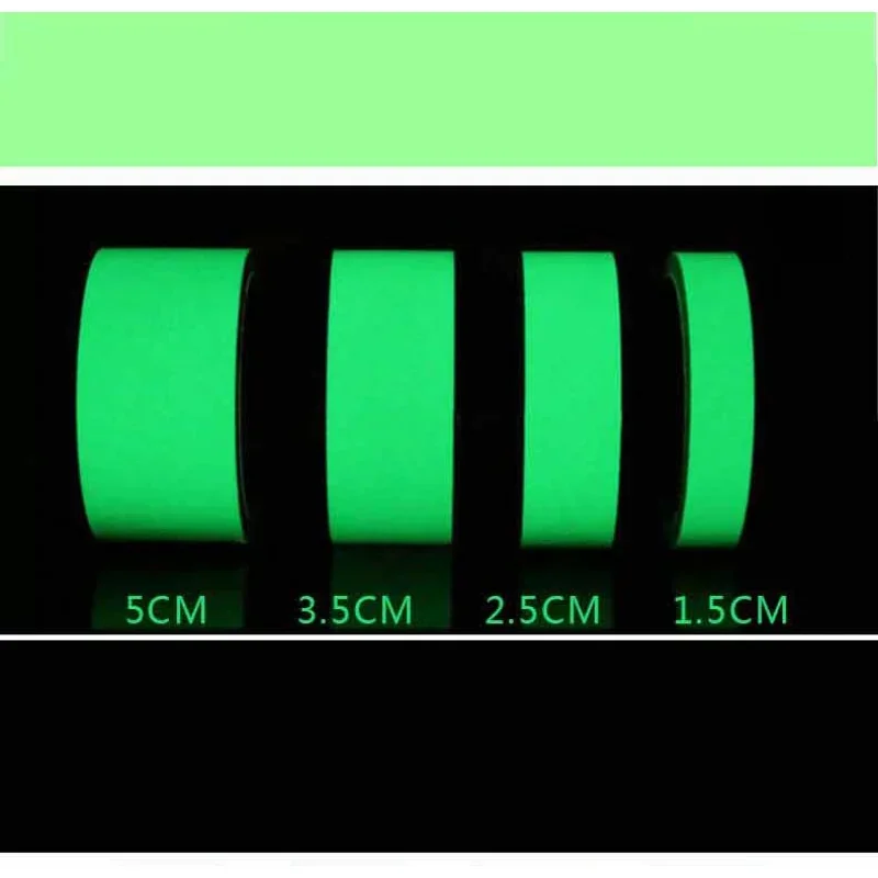1 Roll Luminous Tape 118.11inchSelf-adhesive Tape Night Vision Glow In Dark Safety Warning Security Stage Tapes Stickers Home
