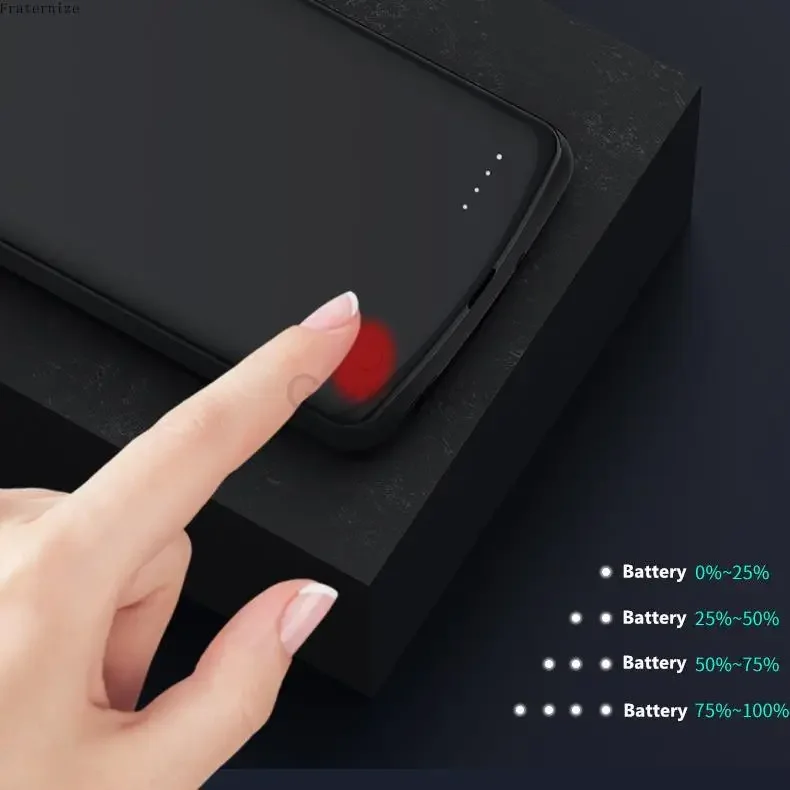 Realme-gt Neo Carregador de Bateria Bateria Externa Portátil Tampa Traseira Banco de Potência Caixa de Telefone de Carregamento - Image 3