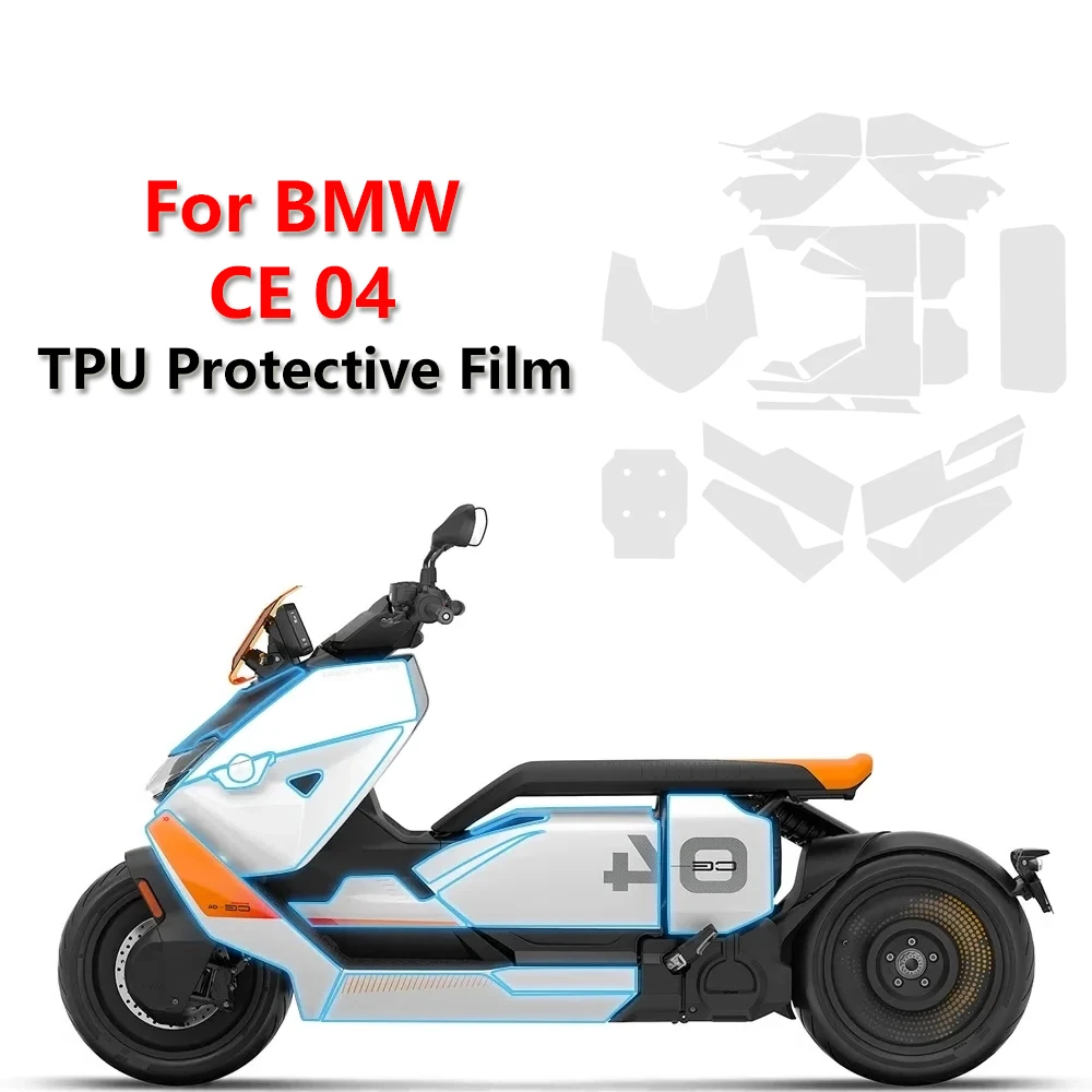 CE04 Motorcycle TPU Full Wrap Protective Accessories For BMW CE 04 Anti ...
