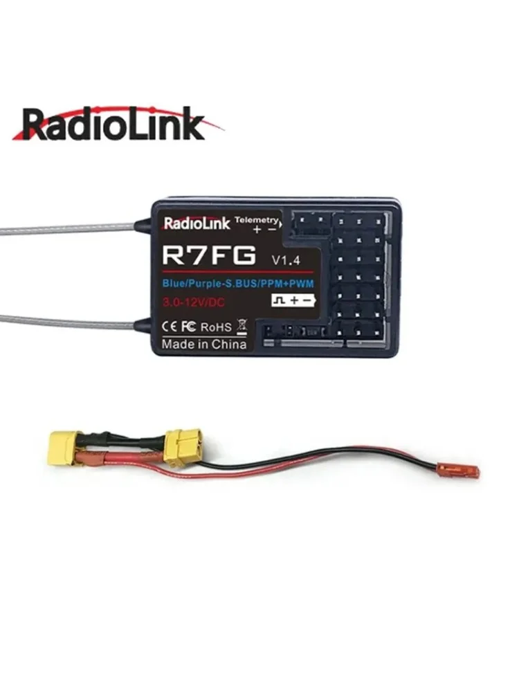 RadioLink R7FG Récepteur 7CH 2.4GHz Gyroscopique pour RC6GS - 1 ou 2 pièces