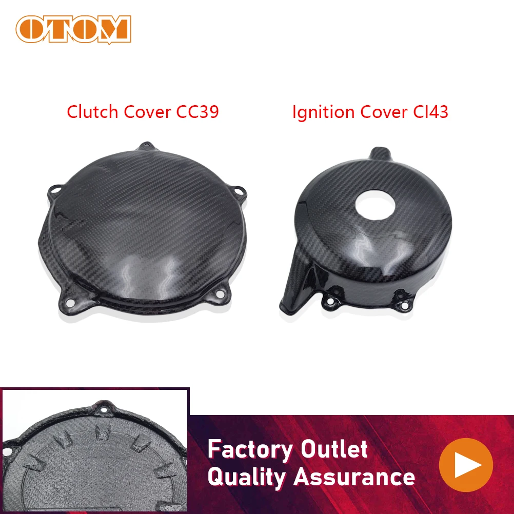 

OTOM Motorcycle Accessories Clutch Protector Ignition Guard Cover Carbon Fiber Engine Cap For KTM 1050 1090 1190 1290 Adventure