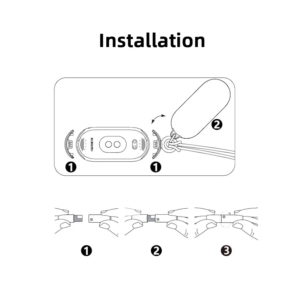 Colgante Pendant de Acero para Xiaomi Smart Mi Band 8 - Silver — Cover  company