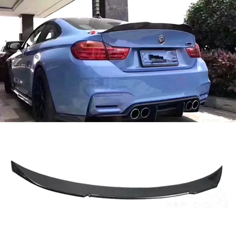 

For BMW F82 M4 Coupe 2014 - 2019 Carbon Fiber Rear Trunk Spoiler Boot Lid Wing
