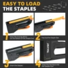TOLESA Staple Guns for Wood Light Duty Home Use Manual Staplers Upholstery Nail Gun with 1200 Staples Home Decor Carpentry Tools 4