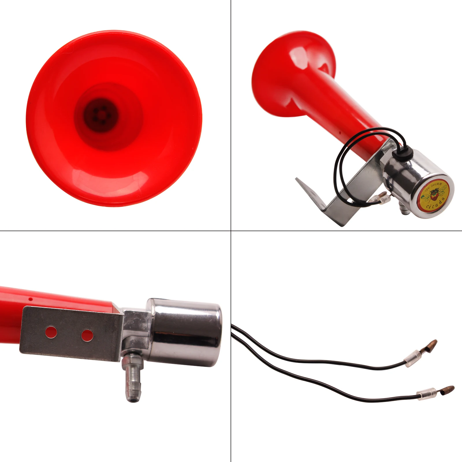 Auto Air Horn Lautsprecher 180db 12v/24v Einzigen Rohr Horn Extrem Laut  Vogel Zwitschern Air Pfeife Für lkw Fahrzeug - AliExpress