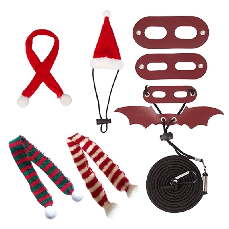 

Bearded Dragon Harness Leash Set Adjustable for Small Pet Christmas Costume Dropship