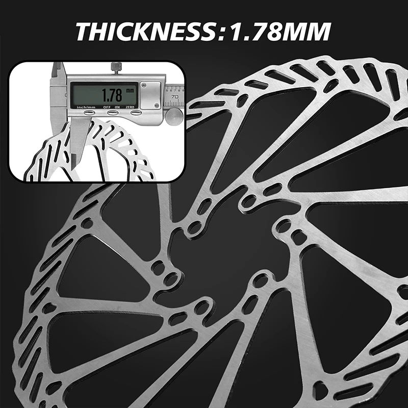 2PC MTB 자전거 디스크 브레이크 로터 스테인레스 스틸 6볼트 브레이크 디스크 160MM 180MM 203MM 시마노 자전거 부품용 자전거 디스크 브레이크