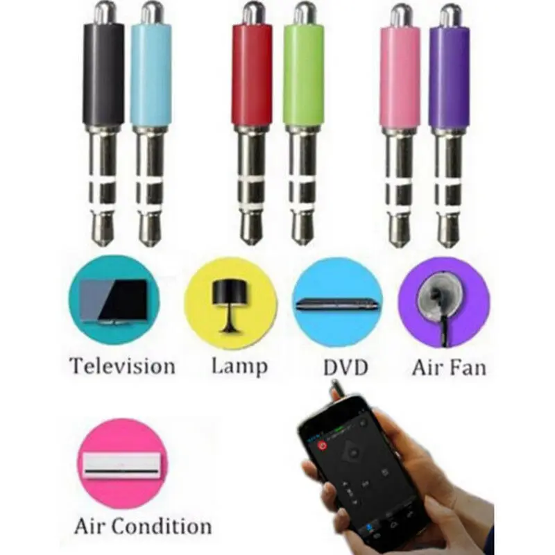 1 Pc 3.5mm Jack Infrared Remote Control Mobile Phone Smart IR Remote Control Plug Ios IPhone Samsung