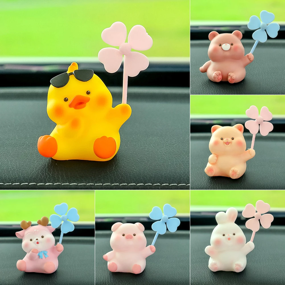 

New Car Interior Ornaments Decoration Cute Animal Electric Scooter Mini Auto Decoration Birthday Gift Car Interior Accessories