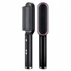 Hair Straightener Ceramic Hot Comb 2 in 1 Electric Straighten Hair Brush Negative Ion Fast Heating Styling Tool ﻿ 3