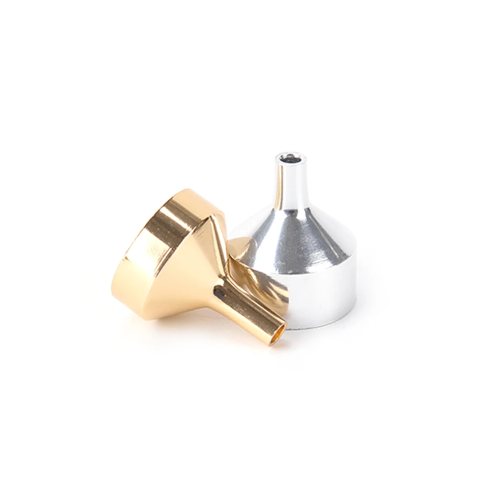 Metal Small Aluminum Mini Funnel For Perfume Transfer Diffuser Bottle Mini Liquid Oil filling Lab High Quality