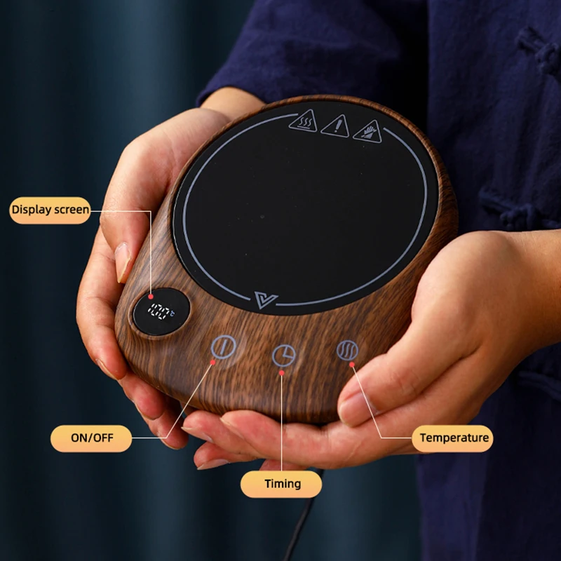 Cup Heater Coffee Mug Warmer Hot Tea Makers Warmer Coaster 5 Gear Temperature Cup Heaters Coffee Milk Tea Heating Pad 100&deg;C 220V