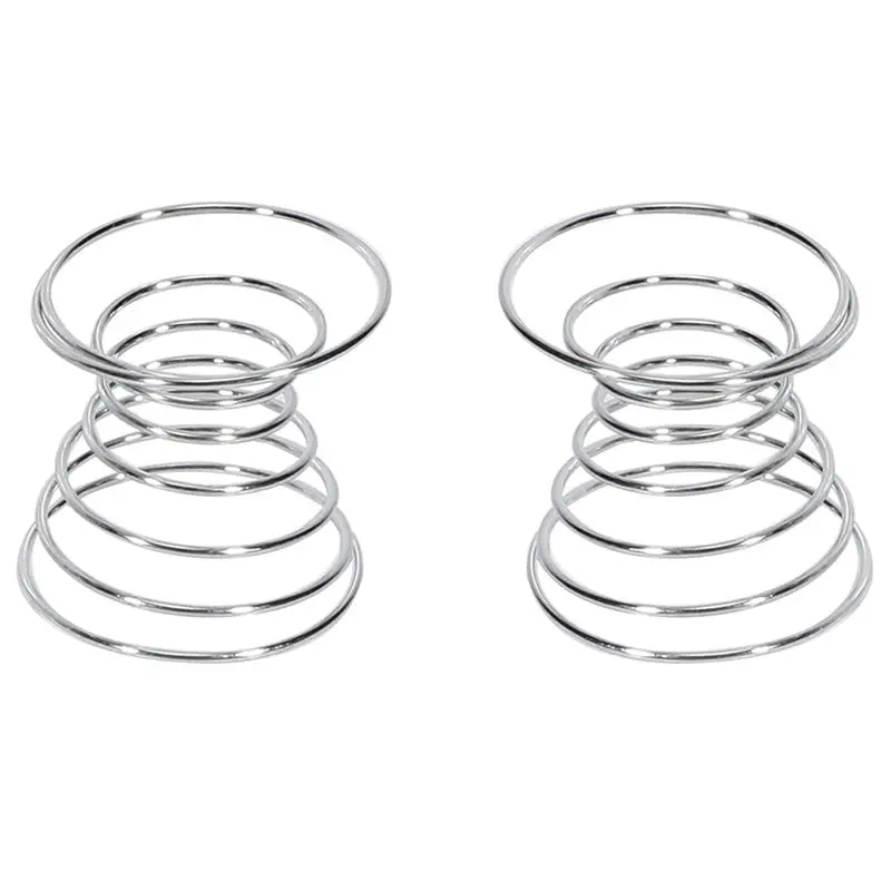 6 Pieces Air Plant Stand Airplant Container Tillandsia Holder Stainless Steel Plant Display Racks Air Pineapple Base