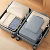 Compression Storage Bags for Clothes Travel Suitcase Organizer with Satin Fabric Portable Waterproof Down Jacket Packing Bags 3