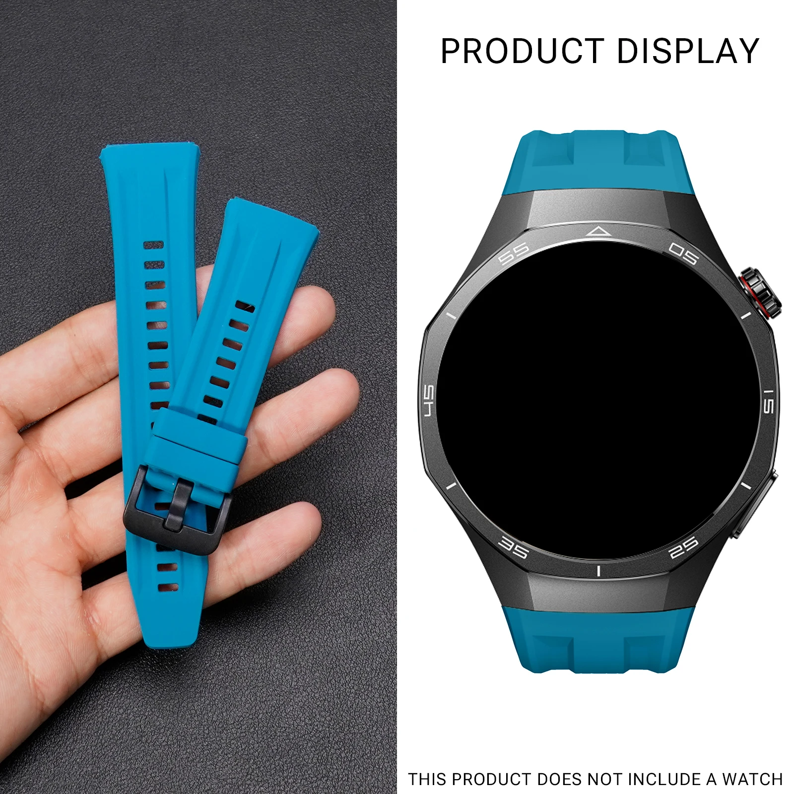 Premium Silicone Strap for Huawei Watch GT6 Pro - Original Interface & Replaceable Sport Wristband