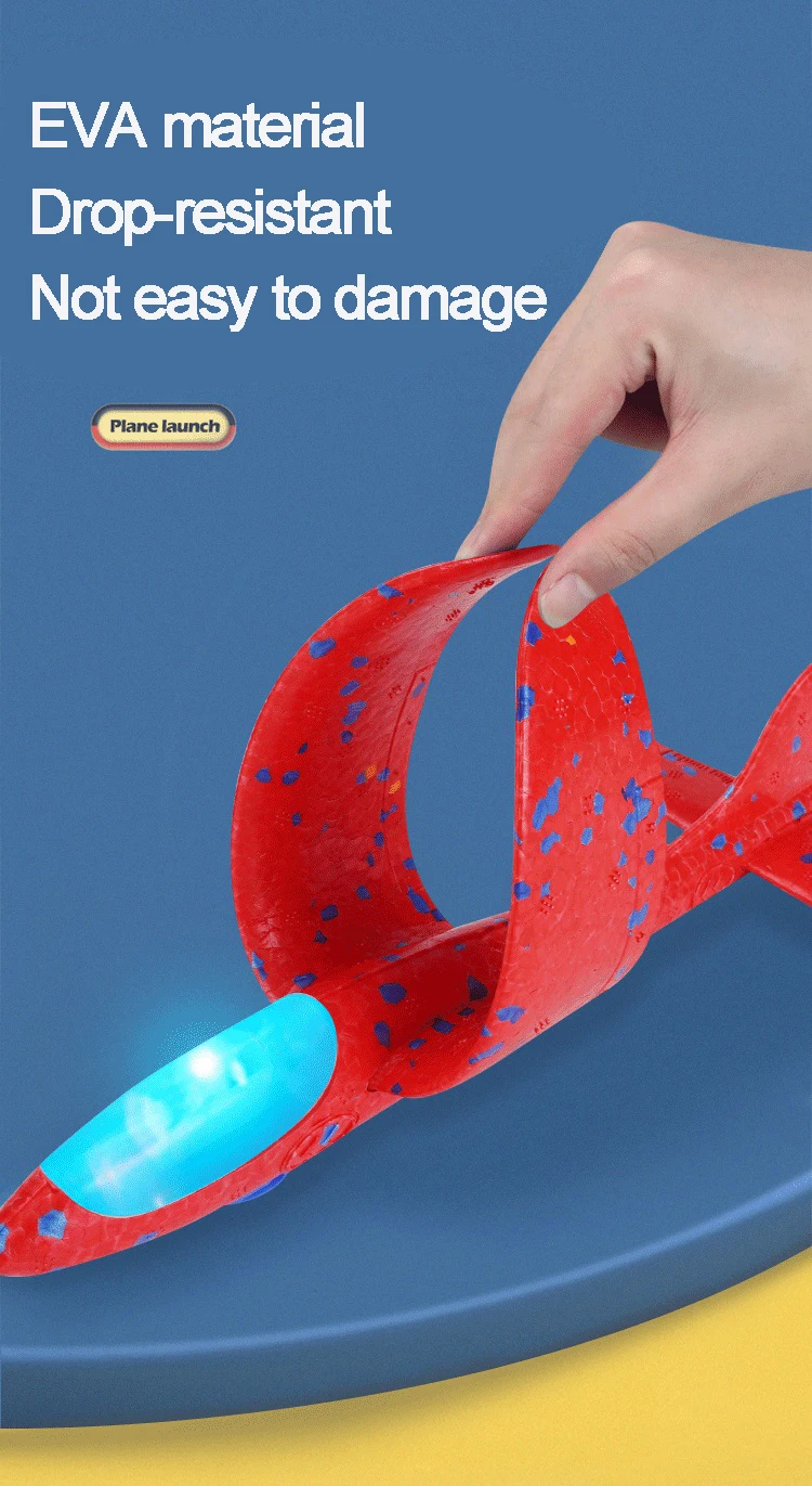 Children Foam Plane Launcher Toy Outdoor, Plane Gun