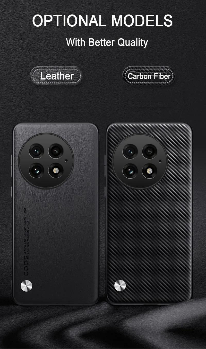 Leather Case with Soft Frame and Camera Protection