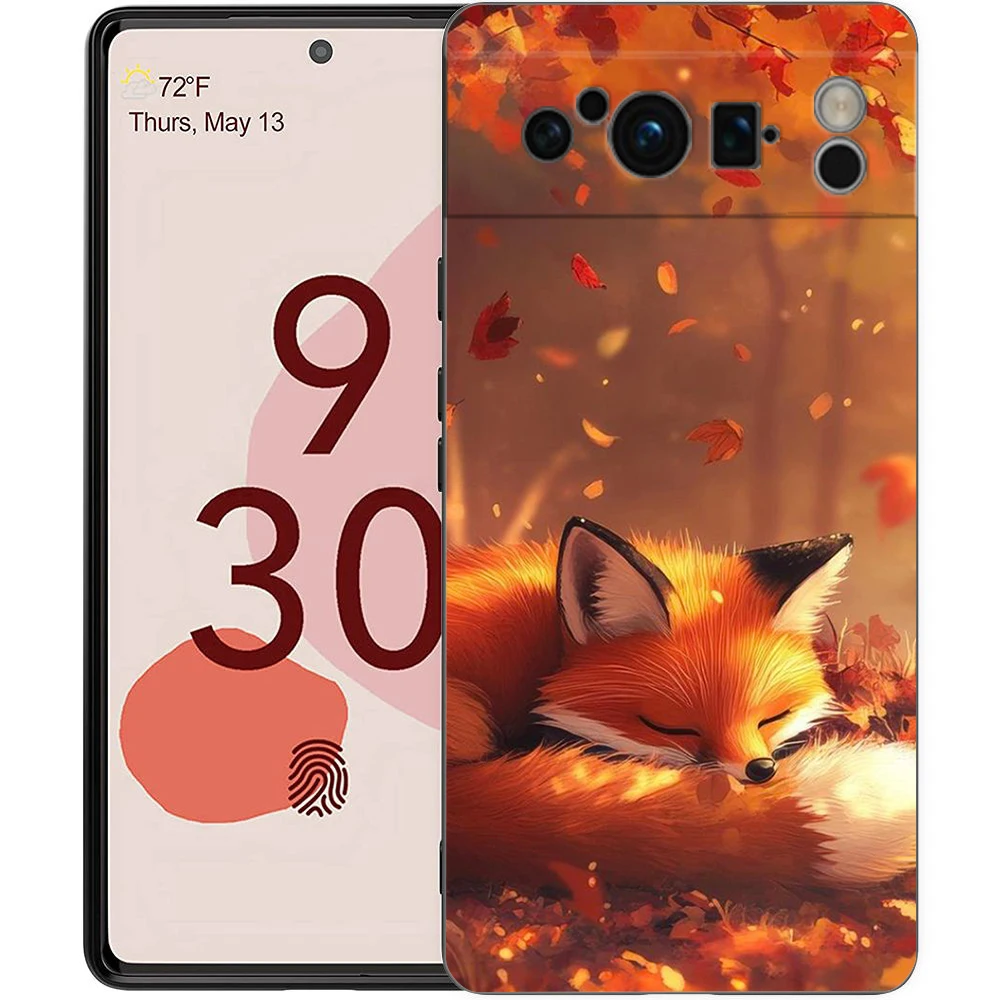 Charming Red Fox Shockproof Soft TPU Phone Case Cover