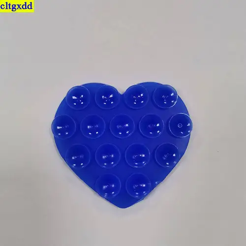 cltgxdd 1piece heart-shaped double-sided suction cup silicone phone holder with 15 suction cups, powerful selfie function - Image 15