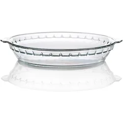 Heat - Resistant Transparent Glass Serving Plate (8 inches)