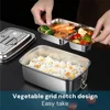 Packed bento lunch box adults, Camping lunchbox Food taper tupper airtight meal prep Side dish Sealed container Packed lunch 5