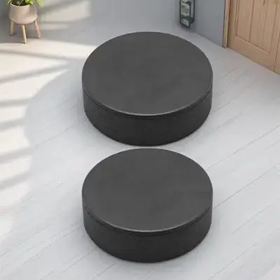 2Pcs 아이스 하키 퍽 PU 소재 미끄럼 방지 스포츠 장비 체육관 훈련 퍽 실내 롤러 스케이트 연습 하키 게임