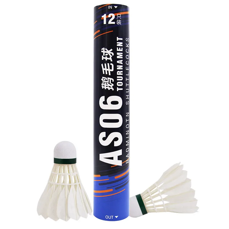 

5 tubes QIAO Badminton Tournament 77 Speed Goose Feather Tournament Badminton AS06 12 Pack/Barrel 60PCS