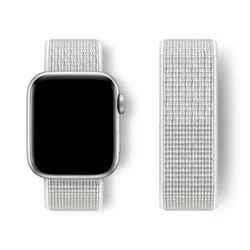 High-Performance Nylon Loop Strap for Smartwatch (Summit white 21)