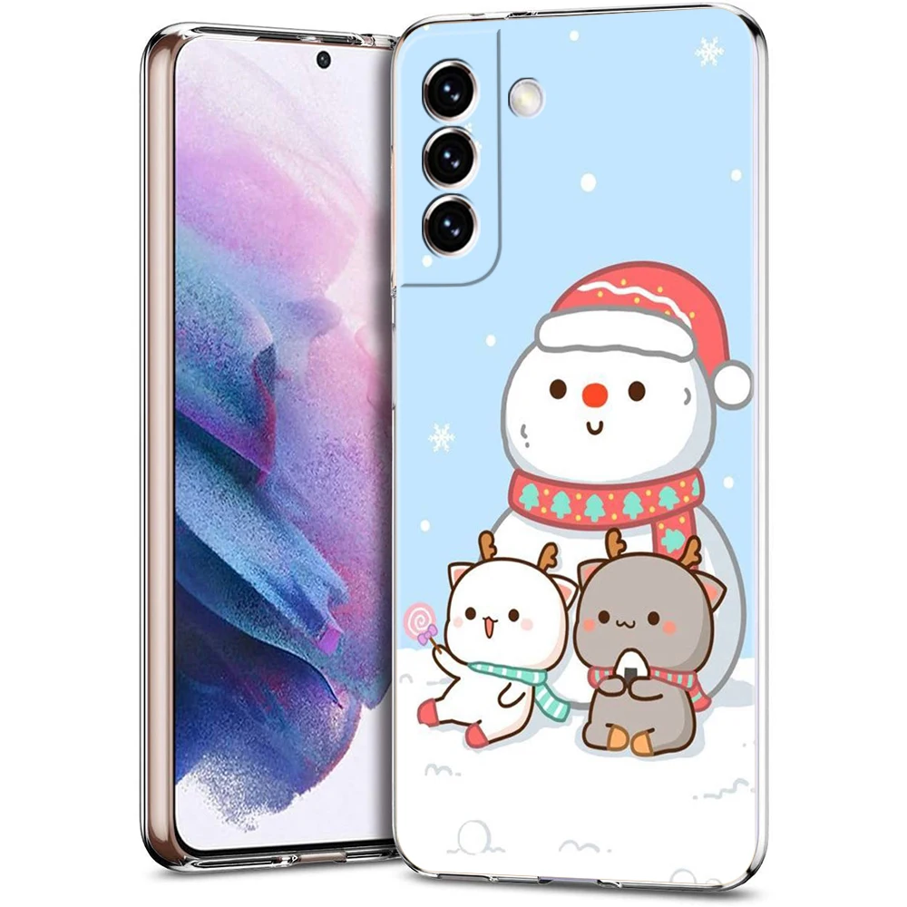 Peach and Goma Cat Transparent Phone Case