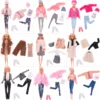 Barbies Doll Dress Outfit Mini Plush Coat+Skirt Trousers + Shoes For 11.8Inch American Doll Clothes 1/12 BJD Girls DIY Toys Gift 1
