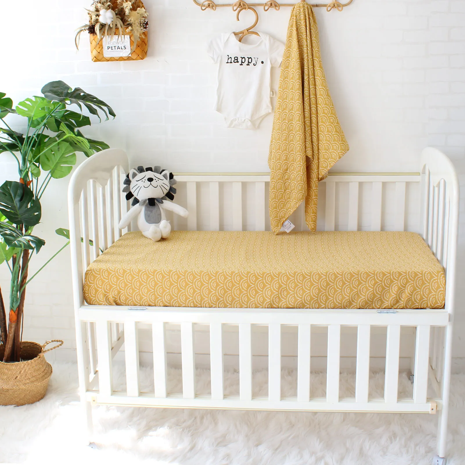 Lenzuola Con Angoli Per Lettino 130*70Cm Lenzuola Per Neonati In Garza Di Cotone Di Bambù Copriletto Per Bambini Staccabile Pad Per Urina