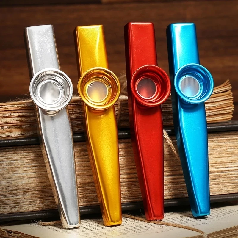 Musical Instruments Fashion Metal Kazoos Diaphragm Mouth Good Companion for Guitar