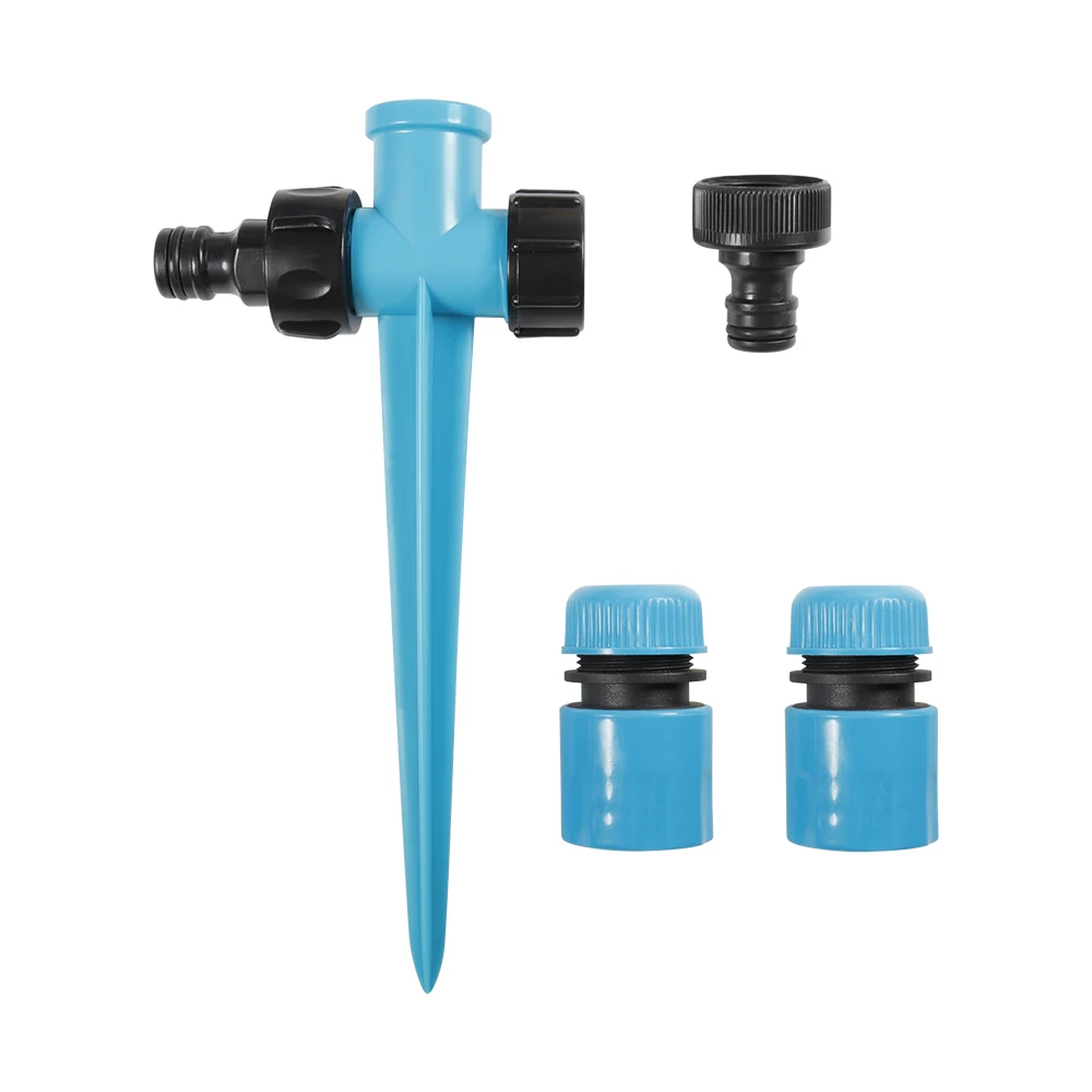 360 Degree Garden Lawn Adjustable Three Arm Rotary Sprinkler Automatic Rotating Yard Garden Agricultural Irrigation Supplies