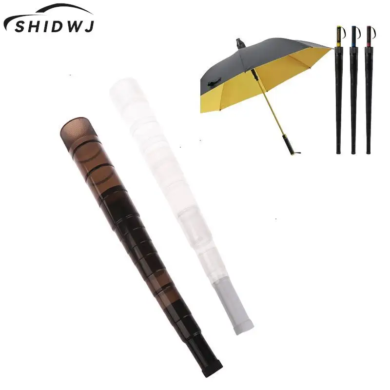 Umbrella Storage Bag Umbrella Sets Long Handle Waterproof Cover Plastic Non-drip Car Retractable Cover Home Drip-proof Transparent Umbrella