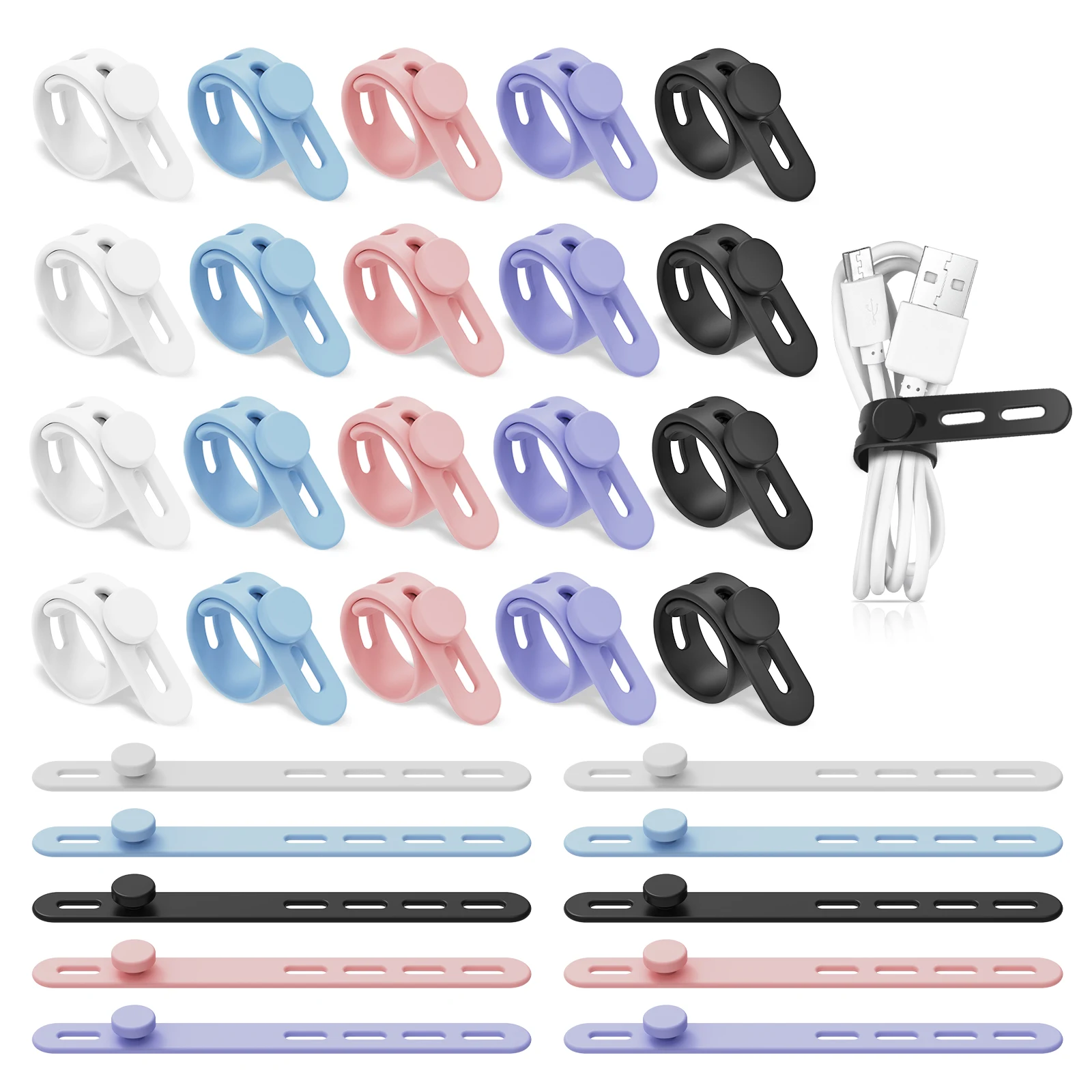 Silicone Cable Ties 1