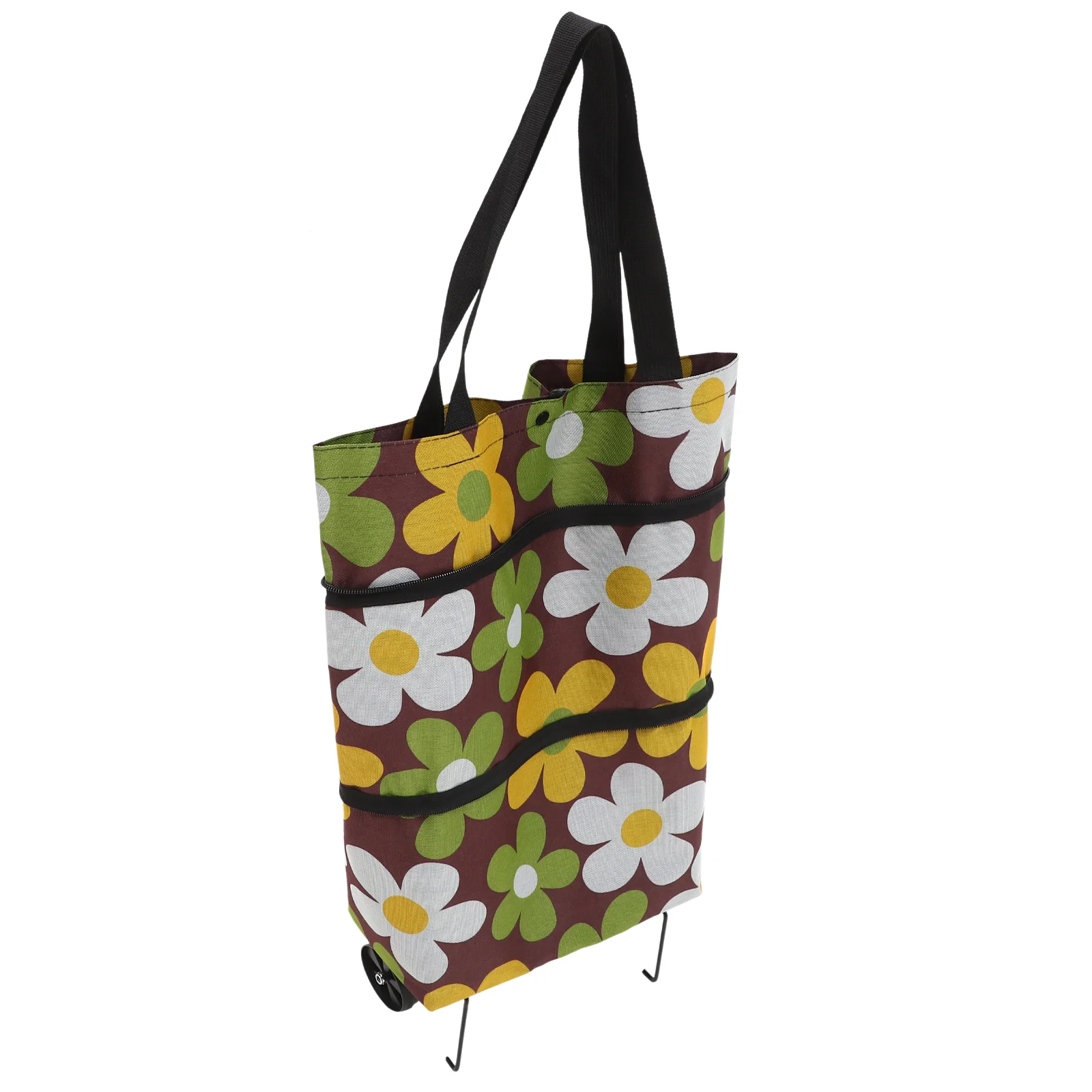 

Shopping Bag Wheels Folding Grocery Cart Bag Reusable Portable Collapsible Trolley Bags Hand Pulling Utility Collapsible