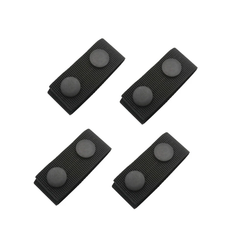 

4Pcs Tactical Belt Buckle Heavy Duty Belt Keeper Portable Webbing Strap Belt Equipment Accessories For Outdoor Sports
