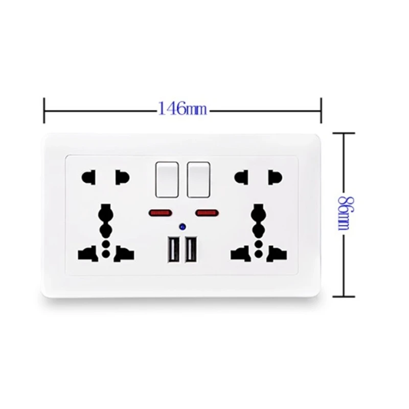 ǥ USB , Ӻ г, 2.1A  USB Ʈ, AC 110-250V,   , 5 Ȧ ܼƮ,  ÷