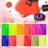 18Pcs/Set Fluorescent Partially Glowing Gel Set Nail Polish Gel Sequins Gel Set UV Semi Permanent Nail Art Varnish Manicure Kit 4