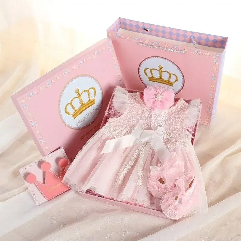 New Born Baby Boy/Girl 3 Piece Set For Summer | Pink main image 1