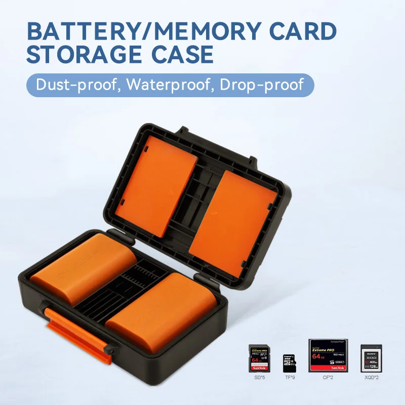 CameraBatteryMemoryCardPlasticStorageCaseForCanonE6E17SONY