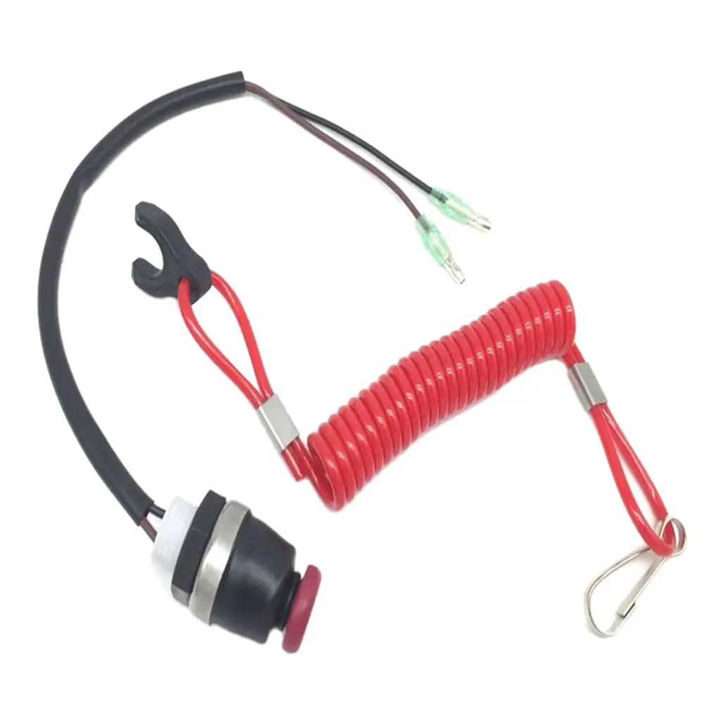 

Boat Outboard Engine Motor Emergency Stop Switch & Tether Lanyard