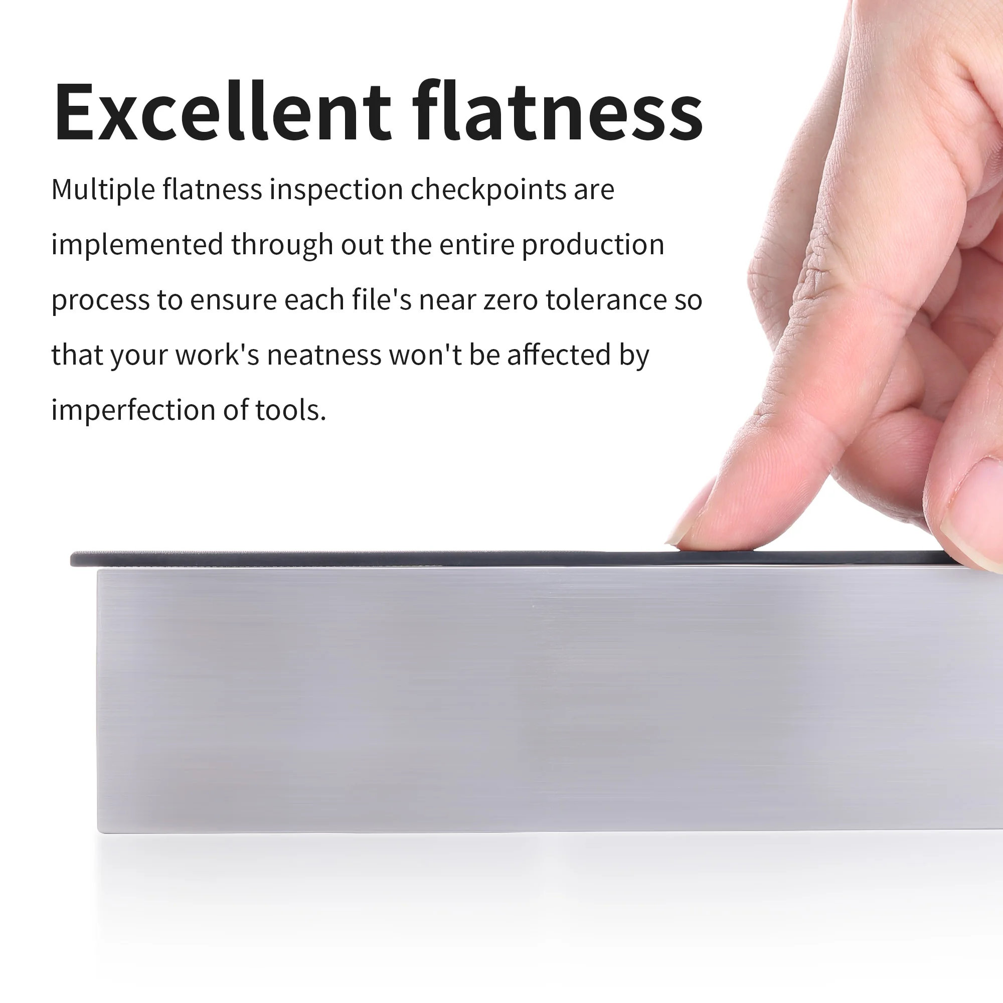 DSPIAE DLC 코팅 양면 그릿 스테인리스 스틸 파일 모델 샌딩 흠집 제거 취미 조립 도구