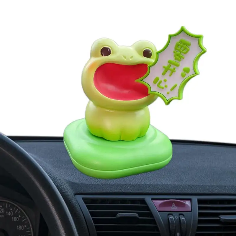 Cute Resin Car Decoration Tiny Cat Figurine Dashboard Figure Desk Ornament Gridato Frog Dog Figure Resin Magnetic Fragrance Box