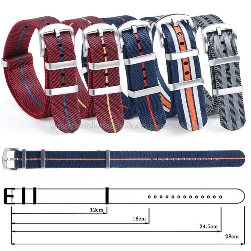 18 مللي متر 20 مللي متر 22 مللي متر حزام ساعة نيلو...