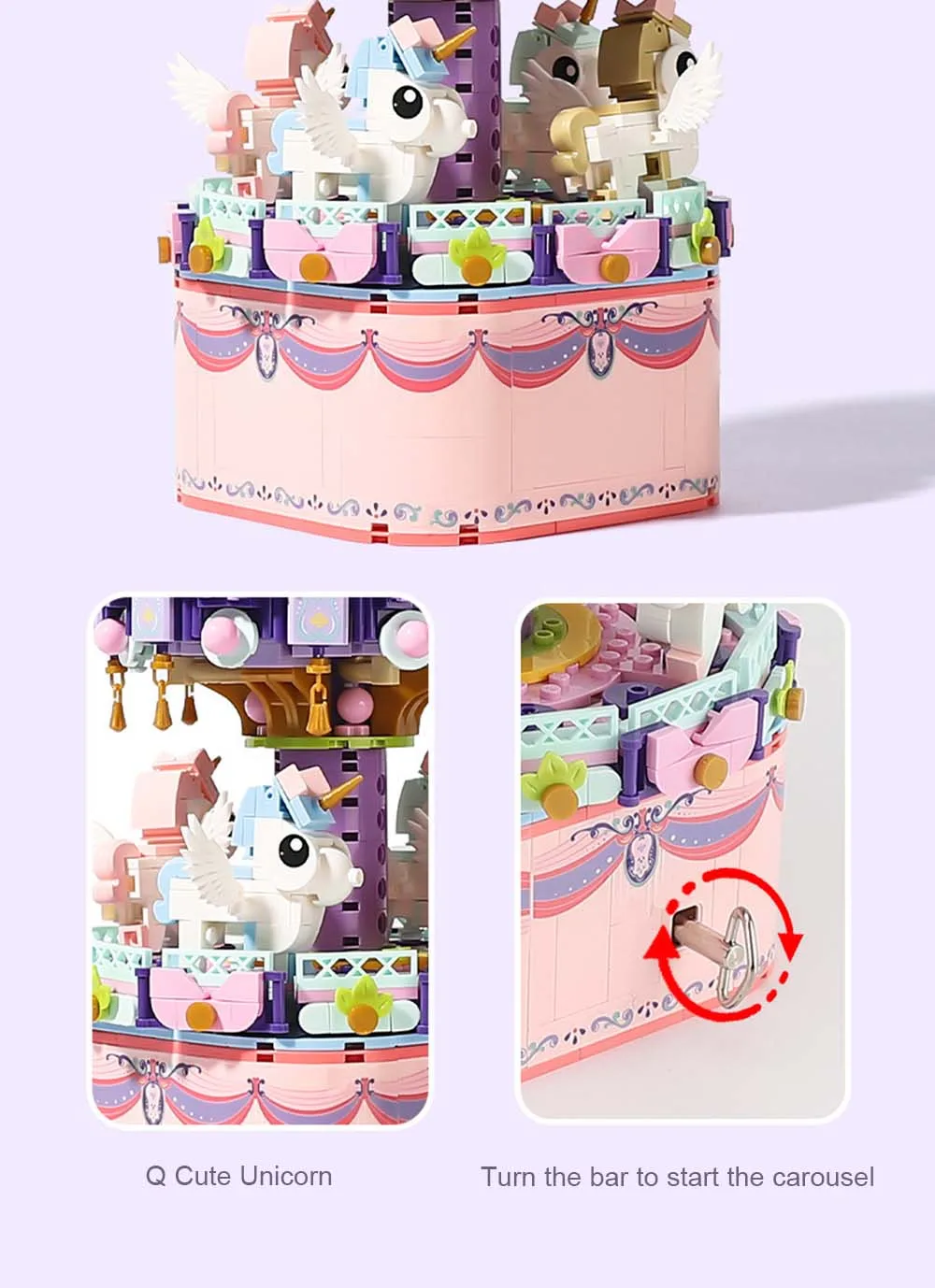 710 sztuk DIY diabelski młyn klocki montaż karuzela obrotowa pozytywka Mini klocki Model miasto prezent dla dzieci 11 S5f8bc111d5704d3c90060986c37ce8e3Z 710 sztuk DIY diabelski młyn klocki montaż karuzela obrotowa pozytywka Mini klocki Model miasto prezent dla dzieci